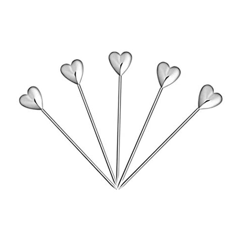 Cocktail Pick - Heart Stainless by Alkademie - Alambika Canada