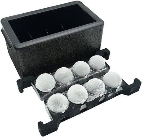 Ice Tray - Clear Ice Ball Maker (8 balls) by Alkademie - Alambika Canada