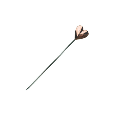 Cocktail Pick - Heart Copper by Alkademie - Alambika Canada