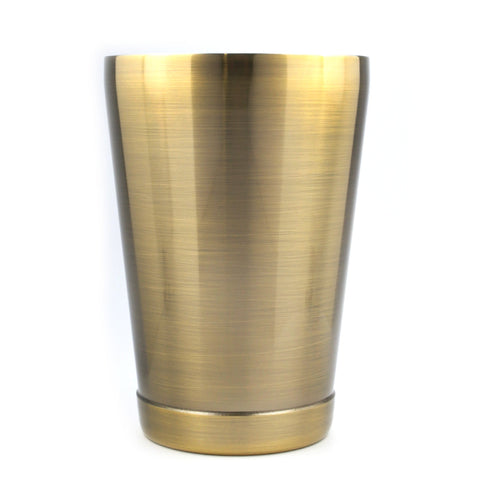 Deluxe Boston Shaker - Cheater Antique Brass 18oz by Alkademie - Alambika Canada