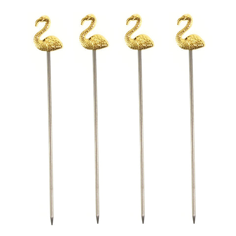 Cocktail Pick - Flamingo Gold by Alambika - Alambika Canada