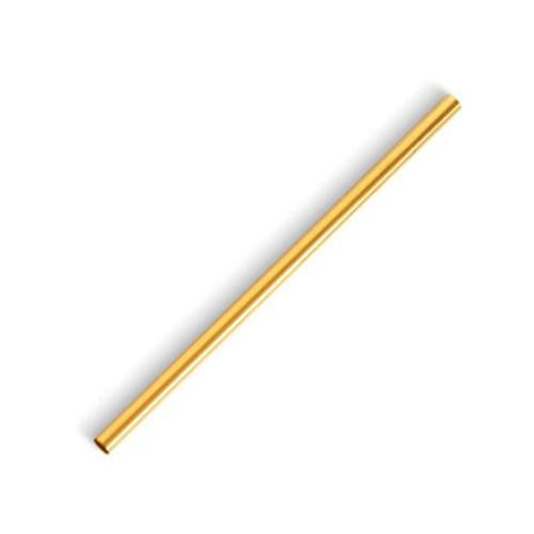 Drinking Straws - Straight Steel Gold - 21.5cm - Alambika Alambika Eco & Reusable