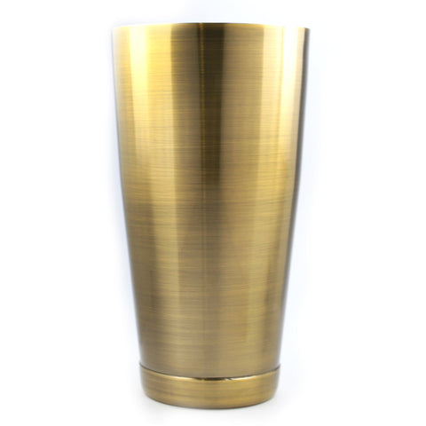 Deluxe Boston Shaker - Large Antique Brass 28oz by Alkademie - Alambika Canada