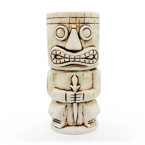 Tiki Mug  - Stone Guardian white 15oz by Alambika - Alambika Canada