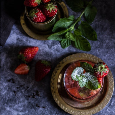 Strawberry Bourbon Smash