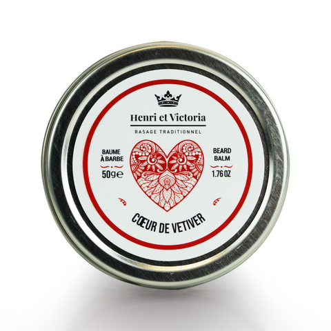 Henri et Victoria - Baume à barbe - Coeur de Vétiver, 1,8oz - 50g