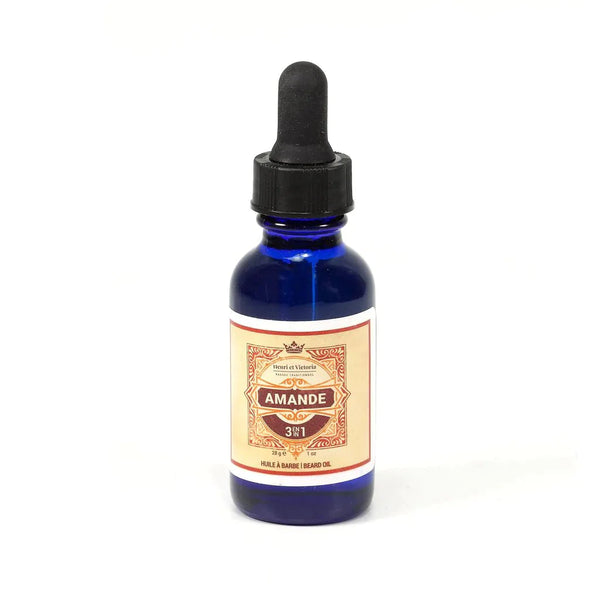 Henri et Victoria - Beard oil Preshave - Amande 28g by Henri et Victoria - Alambika Canada