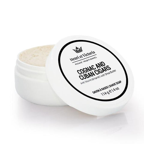 Henri et Victoria - Shaving Soap Vegan - Cognac and cuban cigars