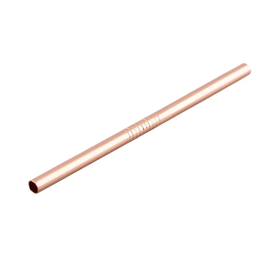 Drinking Straws - Straight Steel Copper - 13cm by Alkademie - Alambika Canada