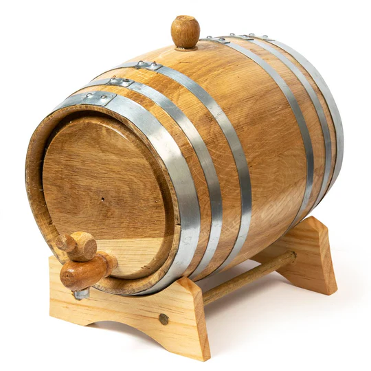 Oak Barrel - Silver Hoop 10L by Alambika - Alambika Canada