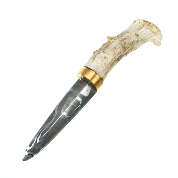 Oyster Knife Damascus - Le Cerf by Blacksmith 450 & Co - Alambika Canada