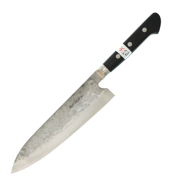 Fujiwara Maboroshi Santoku Shirogami 1 Tsuchime Western handle Gyuto 210mm by Teruyasu Fujiwara - Alambika Canada