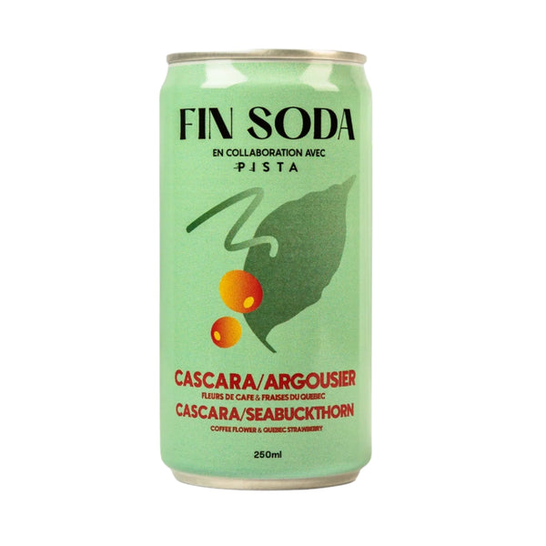 Fin Soda - Cascara Sea Buckthorn & Strawberries 250ml by Fin Soda - Alambika Canada