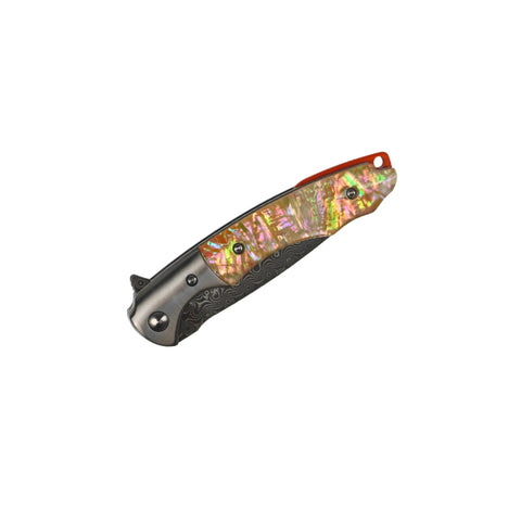 Folding Knife - Damascus Abalone