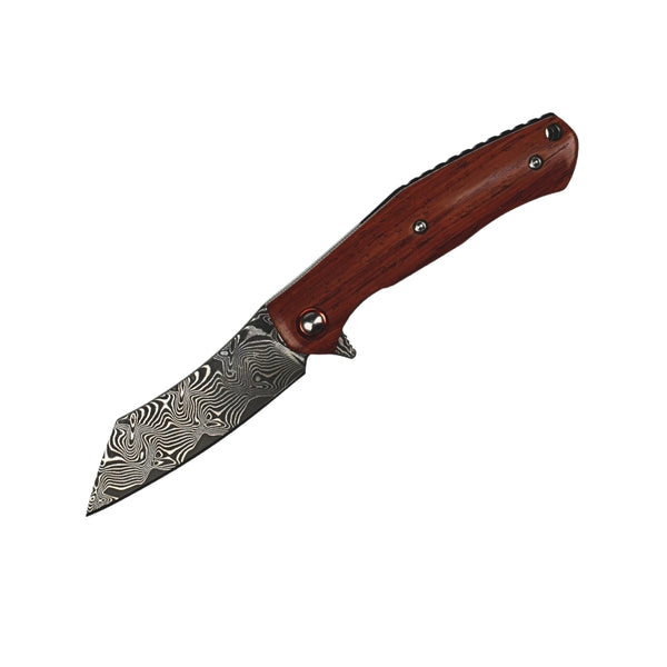 Folding Knife - Damascus Clip by Alka - Alambika Canada