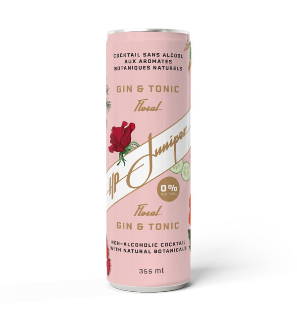 HP Juniper - Floral Gin Tonic Mocktail (355ml) by HP JUNIPER - Alambika Canada