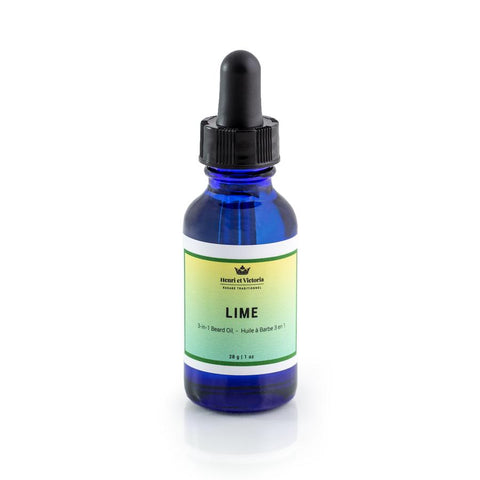 Henri et Victoria - Huile à barbe Pré-rasage - Citron vert 28g
