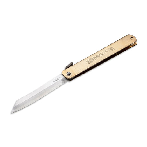 Folding Knife - Higonokami Gold Handle by Alambika - Alambika Canada