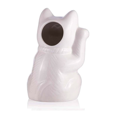 Tiki Mug - Neko Cat - White 14 oz by Alkademie - Alambika Canada