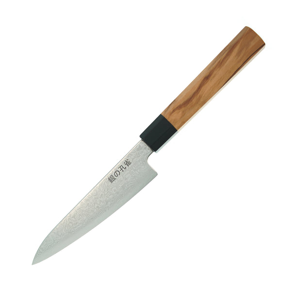 Silver Peacock - VG10 - Damascus - Petty 130mm by Silver Peacock - Alambika Canada