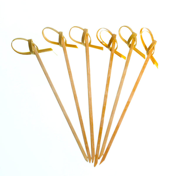 Cocktail Pick - Twisted Bamboo (Pack of 50) by Alkademie - Alambika Canada