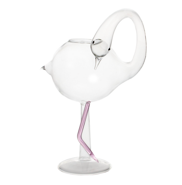 Tiki Mug - Flamingo Clear Glass 14oz by Alkademie - Alambika Canada