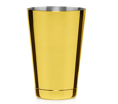 Deluxe Boston Shaker - Cheater Gold 18oz by Alkademie - Alambika Canada