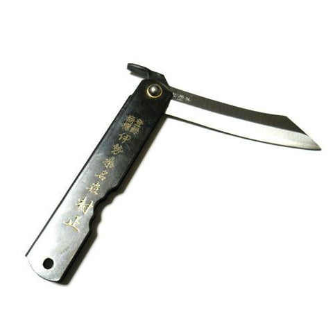Folding Knife - Higonokami Black Handle by Alambika - Alambika Canada