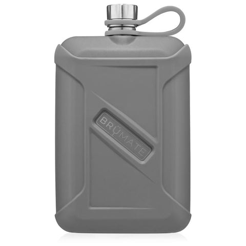 Liquor Canteen Flask  8oz - Gray by BrüMate - Alambika Canada