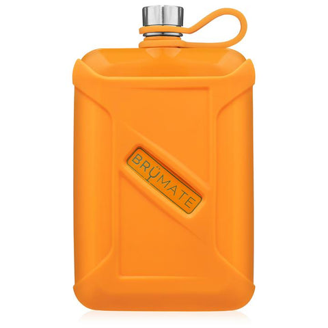 Liquor Canteen Flask  8oz - Hunter Orange by BrüMate - Alambika Canada